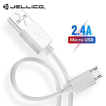 Jellico Micro USB Kabelis 2.4 Greito Įkrovimo Įkroviklis Microusb Laidas 