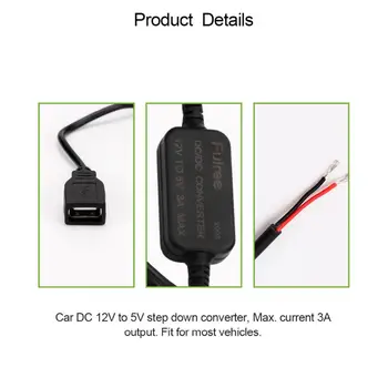 Onever 15W Dvigubos Įtampos USB Adapteris 12 V į 5 V Keitiklis Keitiklis 3A Dvigubas USB Keitiklis Žingsnis Žemyn Modulio Automobilių Reikmenys