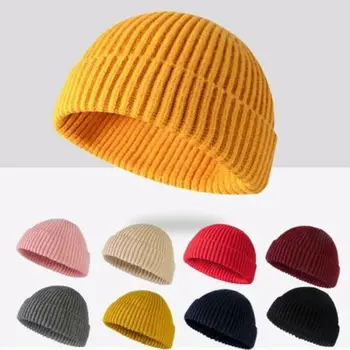 2020 Naujos Megztos Kepurės Moterims, Kalpokių Vyrų Beanie Skrybėlių Žiemos Retro Brimless Baggy Melionas Bžūp Hi pop Žvejys Beanies Kepurės Vyrams