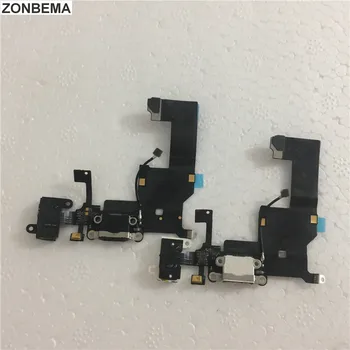 ZONBEMA Įkroviklio Įkrovimo lizdas USB Doko Jungtis, Flex Cable For iPhone 