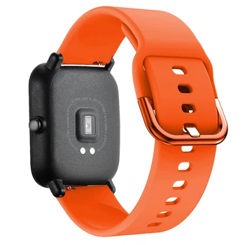 20mm Silikono Dirželis Xiaomi Huami Amazfit PVP TIEK Lite Jaunimo Smart Watch Band Sporto Riešo Dirželis Watchband