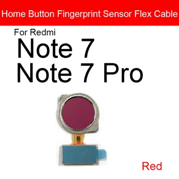Home Mygtuką Flex Kabelis Xiaomi Redmi Pastaba 7 7 Pro 7Pro Meniu Klavišą, pirštų Atspaudų Atpažinimo Jutiklis Flex Juostelės atsarginės Dalys