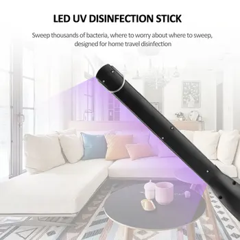 Nešiojamų Sterilizer UV Šviesos Stick Lazdele Home Hotel Handheld LED UV Lempa Valymo Priemonė su 30 Šviesos Karoliukai