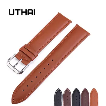 UTHAI Z24 natūralios Odos Žiūrėti Strap12 /14 /16 /18 /19 /20/22/24mm Watchbands