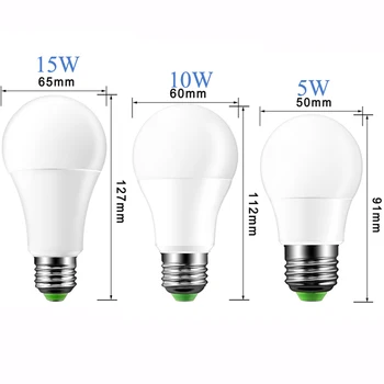 E27 LED Lemputė 5W 10W 15W RGB + Baltas 16 Spalvų LED Lempos AC85-265V Keičiamas RGB Lemputė Lemputė Su Nuotolinio Valdymo pultu + Atminties Funkcija