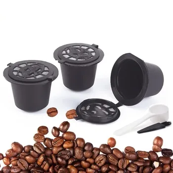 3 Kavos Filtrai 1 Suklastoti Nespresso Daugkartiniai Kapsulė Capsulas De Kavinė Recargables Nespresso Papildymo Puodelio Kavos Ankštimis Suklastoti Rinkiniai