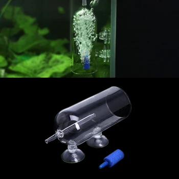 Akvariumo Stiklas CO2 Difuzorius Oro Burbulas Akmens Prapūtimo Deguonies Aeravimo Įrenginys, Skirtas Akvariumo Žuvų Bakas