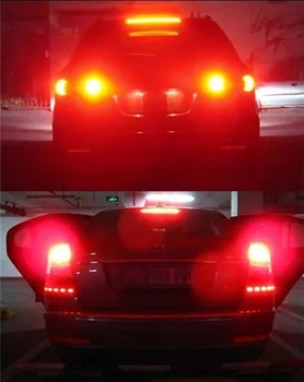1Pcs 1157 BAY15D P21/5W BAZ15D P21/4W BAW15D PR21/5W 33 SMD 5630 Auto LED Balta Raudona 12V Automobilio Stabdžių šviesos DRL galinio žibinto lemputė.