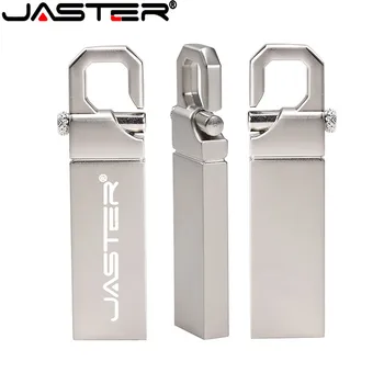 Didmeninės Metalo key chain usb flash drive, memory stick LOGOTIPAS individualų pendrive 8gb 16gb komercinės USB disko plieno USB 2.0