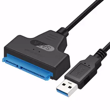 USB 3.0 22Pin SATA 3 Kabelis SATA Į USB 3.0 Adapteris 6 Gb / s Paramos 2.5 Colių Kietojo Disko HDD SSD Converter SATA III