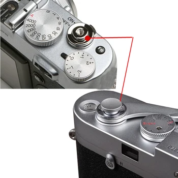 Langinės Fotoaparato Užrakto Mygtuką, Juoda Raudona Mėlyna Butas Išgaubti ir Įgaubti Canon Nikon, Leica už Rolleiflex Hasselblad Fuji