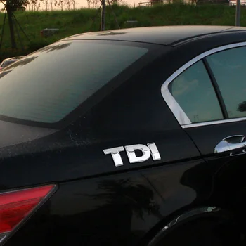 TDI Ženklelis Emblema Lipdukai, Decal Logotipą, Volkswagen VW Polo Golf Jetta Passat b5 b6 GTI Touran Bora Automobilių optikos automobilių reikmenys