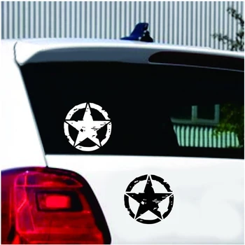 Auto ARMIJOS Star Pentagram Automobilių Lipdukas pertvarkyti Vinilo Atspindintis Lipdukas Sunkvežimių Langą 15x15cm Automobilių Reikmenys