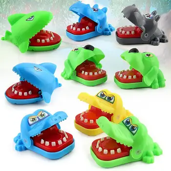 4Types Naujų Kūrybinių mažo Dydžio Krokodilas Burną Bite Piršto Žaidimo Juokingi Gags Žaislas Vaikams Žaisti Įdomus Halloween Juguetes Žaislai