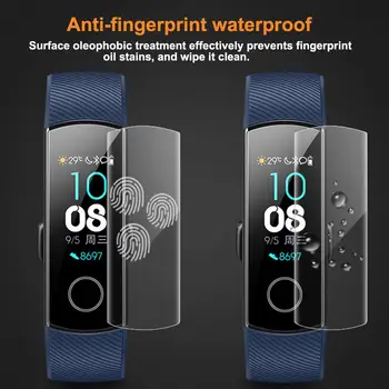 Smart Apyrankę Screen Protector Dėl Garbės juosta 5 4 4 Veikia Edition Anti-scratch, Anti-pirštų atspaudų Apsauginės Plėvelės
