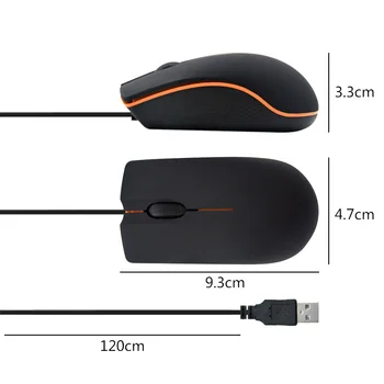 Laidinės Pelės 1200DPI Pelės Gamer Kompiuteris Biuras Pelės Matinė Tekstūra USB Gaming Mouse For PC Notebook Nešiojamas Verslo Namo