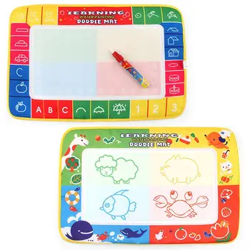 Montessori Žaislai Vaikams, Vandens Piešimo Kilimėlis Doodle Kilimėlis Piešimo Rašikliai Antspaudai Nustatyti Tapybos Valdybos Švietimo Žaislai Vaikams
