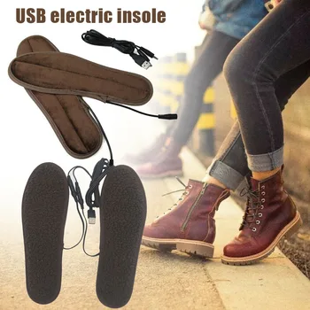 USB Šildomi Vidpadžiai Elektros Trinkelės Žiemos Pėdų Šildytuvams Batai Šildytuvo Įkrovos Vidpadžiai 2019 Karšto Pardavimo Scarpe Donna Dropship