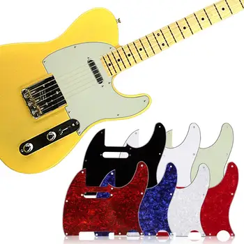 3Ply Amžiaus Pearloid Gitara Pickguard Tele Stiliaus Gitara Pickguard Amžiaus Muzikos Instrumentas Gitara, Dalys, Priedai, su 6 Spalvų