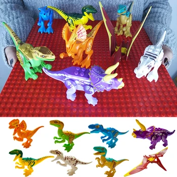 Juros periodo Dinozaurų Pasaulyje, Statyba Blokai Pterosaurs Triceratopsas Surinkti Modeliai Duomenys Gyvūnų Plytų Žaislai Vaikams