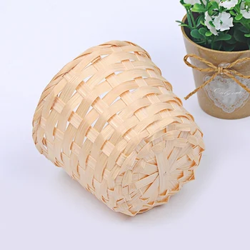 Unikalus, Rankomis austi Gėlių Krepšelis Namų Retro Bambuko audiniai Laikymo Krepšelis Įvairenybės