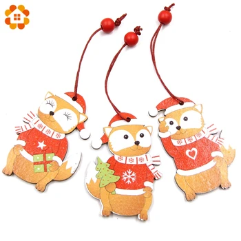 3PCS Mielas Voverė&Angel Medinis Pakabas, Papuošalai Kalėdų Medžio Amatų Vaikų Žaislai 