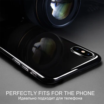 HOCO Originalus Aišku, Minkštos TPU Case for iPhone X XS Skaidrus Apsauginis Dangtelis Ultra plonas Apsaugos 