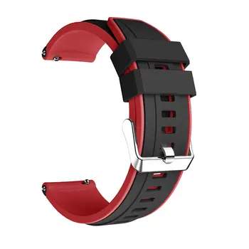 22MM dviejų Spalvų Dirželis Ticwatch GTX Smart Watch Band Silikono Sporto Riešo Apyrankės Už Ticwatch Pro 2020/2019/E2/S2 Correa