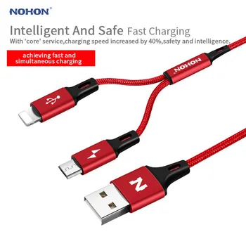 NOHON Micro C Tipo USB Kabelio Tipas-C 8pin 3 2 in 1 