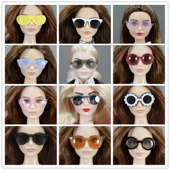 Originalios Lėlės Sunglass / Maišyti Skirtingus Stilius, Mada Spalvotų Reikmenys 1/6 Barbie Kurhn Lėlės GiftToys Mergaitėms