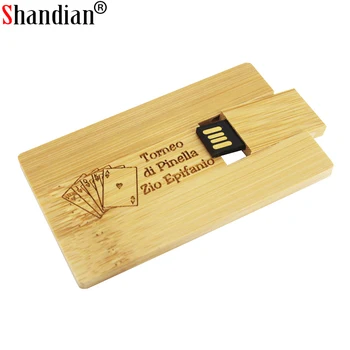 SHANDIAN mados Bambuko ir Medžio, Raudonmedžio medienos pendrive kortelės modelis usb flash drive 4GB 16GB 32GB 64GB nemokamai logotipą