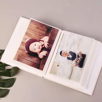 4D Didelis 6 Colių Nuotraukų Albumas 100 Lapų užrašų knygelė Popieriaus Kūdikių Šeimos Scrapbooking Albumai Vestuvių Foto 