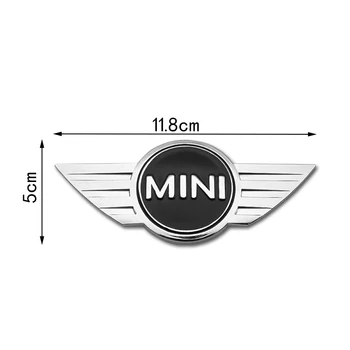 Automobilių 3D apdaila metalo Emblema Uodega kamieno lipdukas, BMW mini COOPER One S R50, R53 R56 R60 F55 F56 R57 R58 R59 R60 priedai