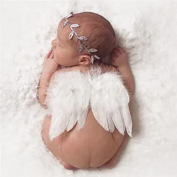Naujagimiai, Fotografijos Reikmenys Rekvizitai Baby Nuotrauka Rekvizitai Angelas Sparnų Naujagimių Lankelis Mergina, Plaukų Aksesuarai