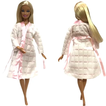 NK Viena Vnt Lėlės, Chalatas, Vonios kambario Kostiumai Žiemos Pajama Dėvėti Miega Aprangą Barbie Lėlės Priedai Mergaičių Mėgstamiausia Dovana DZ
