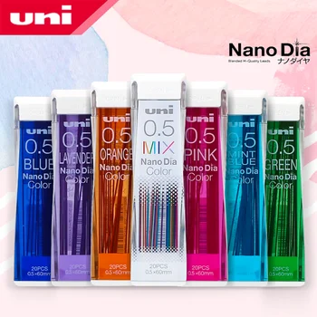 1Pcs Japonija Uni Nano Dia Spalva 0.5-202NDC spalvos Mechaninė, pieštukų šerdelės, šerdelės, 0,5 mm, rašymo reikmenys 202NDC