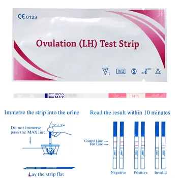 OLO 20Pcs LH Ovuliacijos Testo Juostelių Per 99% Tikslumas Nėštumo Testas Ovuliacijos Šlapimo tyrimo Juostelių LH Tyrimus Pirmasis atsakymas