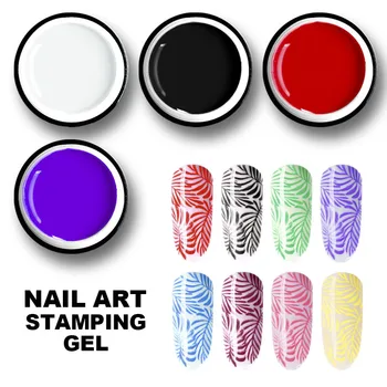 Beautilux 1pc Nail Art Stamping Gelis, UV LED Nagai Spausdinimo Perdavimo Želė Įsigeria Off Geliai Nagų lakas Lakas Nagų Dizaino 6g