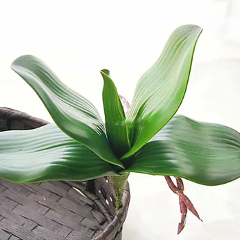 17cm/21cm PU Dirbtinė Orchidėja, gėlių, lapų aukštos kokybės klijavimas tekstūros lapai 