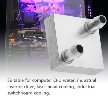 KEBETEME 40*40*12mm Waterblock Skysčio Aušintuvo Heatsink Aliuminio CPU Vandens Aušinimo PC Laptop CPU Didmeninės