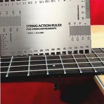 Nerūdijančio Plieno Gitara Priedai String Specifikacija Pagalvę Masto Matavimo Liniuotė Gitara, Bosinė Elektros 90*50mm 2