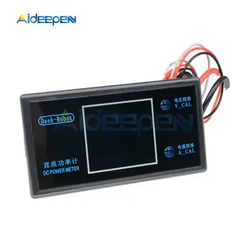 DC 0-100V 0-50V 5A 10A LCD Digital Voltmeter Ammeter Wattmeter Įtampa Srovės Galios Matuoklis Volt Detektorius Testeris 250W 1000W
