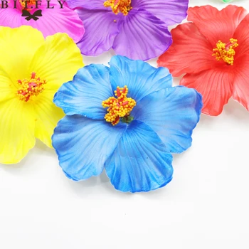 Šiek TIEK.SKRISTI 10VNT Havajai šalies Hibiscus gėlės Vasarą grupė 