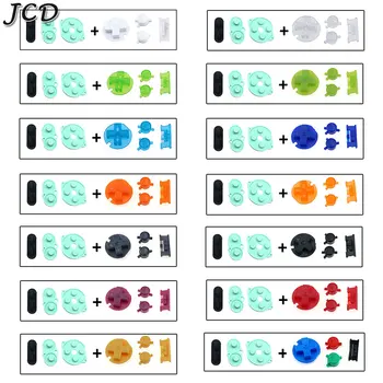 JCD Nintendo Game Boy Color Silikono Gumos Padas Laidžios Mygtuką GBC Įjungimo Išjungimo Mygtukas AB Mygtukai D Pagalvėlės