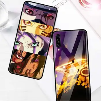 Naruto Qimukakasi Stiklo Atveju, Samsung Galaxy A70 A50 A40 A30 A20 A10 A91 M31 M51 M30s A51 A71 Grūdintas Telefono Coque Cas Anime