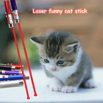 Funny Cat Stick LED Lazeris Naminių Kačių Žaislas Lazerio Žaislas Katė Lazerio Katė Žymiklį Pen Interaktyvus Žaislas Nešiojamų Key Chain Naminių Kačių Reikmenys