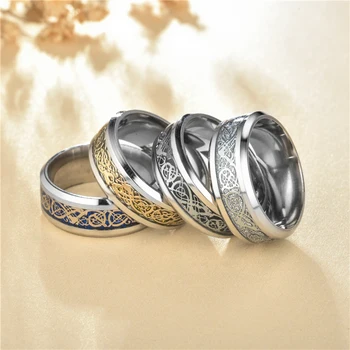 Nerūdijančio plieno žiedas, šviesos žiedas, meilės žiedas, vyrai, moterys, žiedas, Freemasons, EKG, voras, Drakono Žiedas