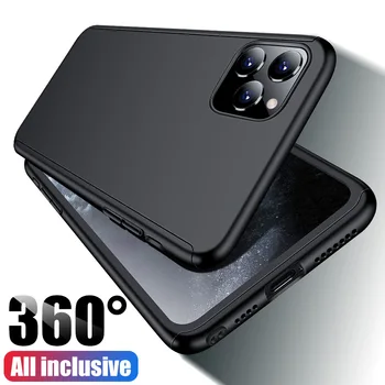360 Pilną apsauginį Dangtelį Telefono dėklas Skirtas iPhone SE 2020 6 6S 8 7 Plius PC Coque 