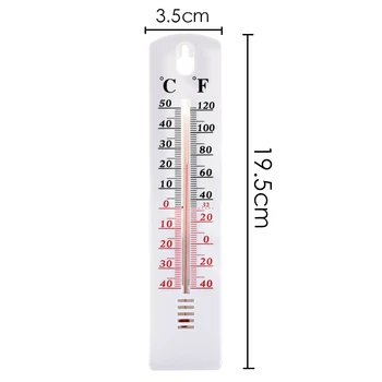 Vertikalus Termometras Sienos Temperatūros Indikatorius Stebėti Namų Patalpų Lauko termometras su drėgmėmačiu Buityje termometras