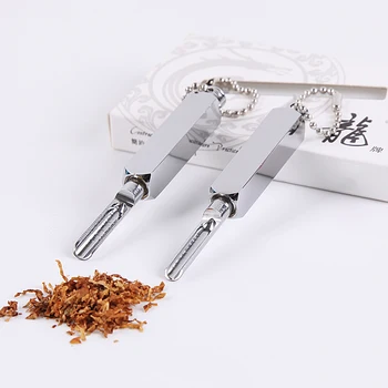 Keychain Tabako Micro-tuning Kastuvas Mini Metalo Šaukštas Medicinos Butelį Naudoti Sniffer Snorter Uosti Milteliai Rūkymo Reikmenys